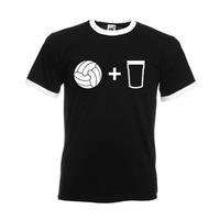 Beer and Football T-Shirt (Black)