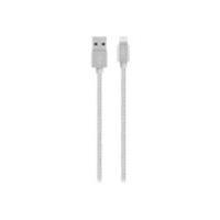 Belkin 1.2m Lightning to USB Braided Tangle Free Cable - Silver