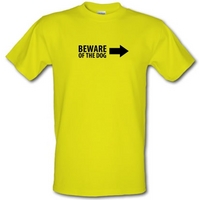 beware of the dog male t shirt