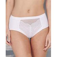 berlei beauty style white midi brief