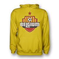 belgium country logo hoody yellow kids