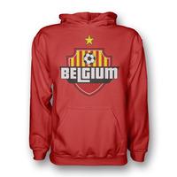 belgium country logo hoody red kids