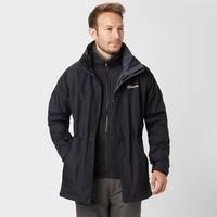 berghaus mens rosgill 3 in 1 waterproof jacket black