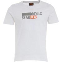 bear grylls mens graphic t shirt white