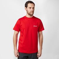 berghaus mens blocked t shirt red red