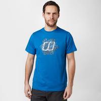 berghaus mens logo graphic t shirt blue blue