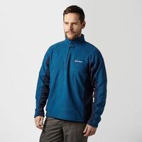 Berghaus Men\'s Hartsop Half Zip Fleece - Blue, Blue