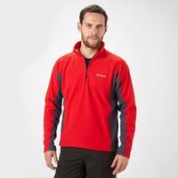 berghaus mens hartsop half zip fleece red red