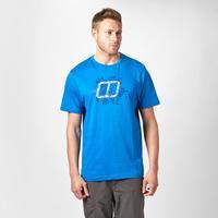 berghaus mens graphic t shirt blue blue