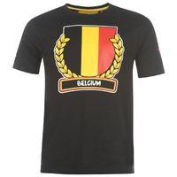 belgium 2014 fifa flag t shirt black kids