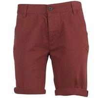 Bellfield Mens Chino Shorts Wine