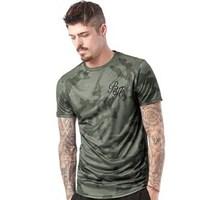 Beck And Hersey Mens Felix Slub T-Shirt Camo