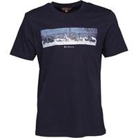 Ben Sherman Mens Scooter Line Up T-Shirt Classic Navy