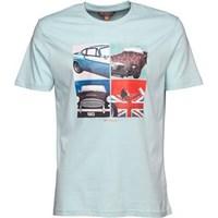 Ben Sherman Mens Sports Car T-Shirt Aquatic