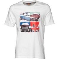 ben sherman mens sports cars t shirt white