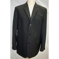 Ben Sherman Black Single Breasted Jacket With Very Fine Grey Check Chest 44\