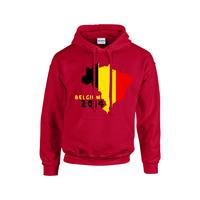 belgium 2014 country flag hoody red kids