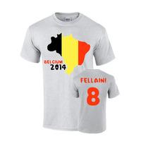 belgium 2014 country flag t shirt fellaini 8