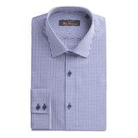 Ben Sherman Navy Gingham Slim Fit Shirt 16 Navy