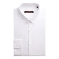 Ben Sherman White Poplin Button Down Shirt 17 White