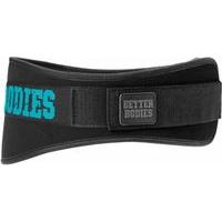 Better Bodies Women\'s Gym Belt Large Black/Aqua