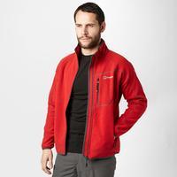 berghaus mens fortrose fleece jacket red red