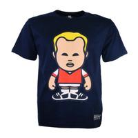 Bergkamp Retro T-Shirt (Navy)