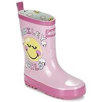 Be Only SMILEY girls\'s Children\'s Wellington Boots in pink
