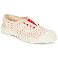 bensimon tennis minipois girlss childrens shoes trainers in beige