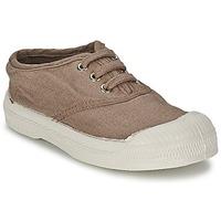 bensimon tennis lacet boyss childrens shoes trainers in brown