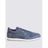 Best of British for M&S Collection Seoul 88 Blue Nubuck Trainers