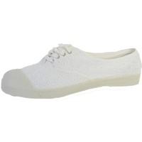 bensimon shoes broderie 101 blanc mens shoes trainers in white