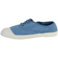 bensimon shoes lacet femme 563 denim mens shoes trainers in blue