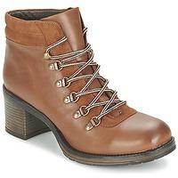 betty london natur womens low ankle boots in brown