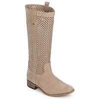 betty london divoui womens high boots in beige