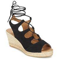 betty london granit womens sandals in black