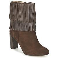 betty london fajime womens low ankle boots in brown