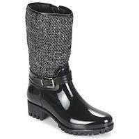 Be Only TWEEDY women\'s Wellington Boots in black