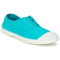 bensimon tennis lacet womens shoes trainers in blue
