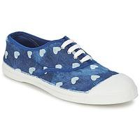 bensimon tennis elly womens shoes trainers in blue