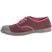 Bensimon Shoes lacet Vintage 421 Prune women\'s Shoes (Trainers) in red