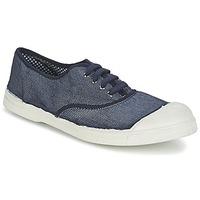 bensimon tennis mixprint womens shoes trainers in blue