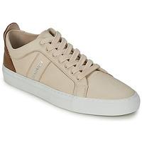 bensimon bicolor flexys womens shoes trainers in beige