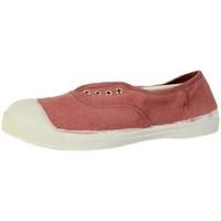 bensimon shoes elly femme 437 vieux rose womens shoes trainers in red