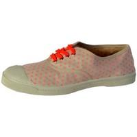 bensimon shoes lacet minipois 410 rose womens shoes trainers in pink