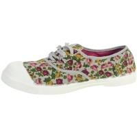 bensimon shoes fleurs 0805 gris perle womens shoes trainers in grey