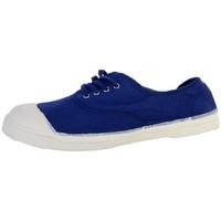 bensimon shoes lace up woman 536 bright blue womens shoes trainers in  ...