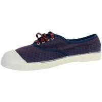 Bensimon Shoes Lacet Jacquard F15004C226 5211 Bleu/Bordeaux women\'s Shoes (Trainers) in blue