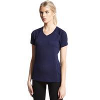 berghaus womens short sleeve v neck tech tee navy