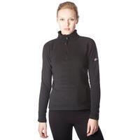 berghaus womens arnside half zip fleece black black